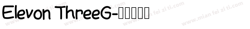 Elevon ThreeG字体转换